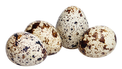 Obraz premium Delicious quail eggs cut out