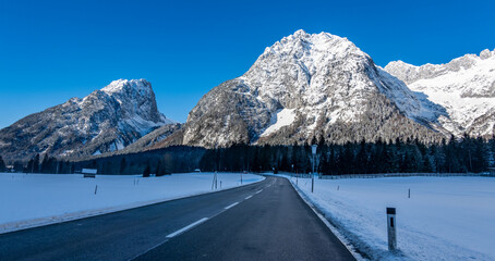 Leutasch valley in austria