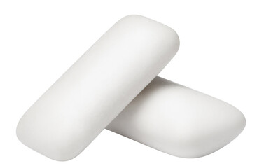 Two chewing gums, cut out