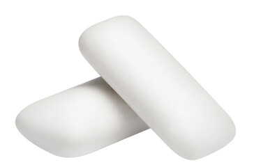 Two chewing gums, cut out