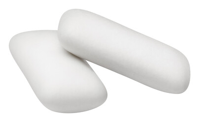 Two chewing gums, cut out