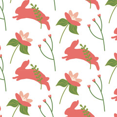 Easter seamless patterns. Spring pattern for banners, posters, cover design templates, social media stories wallpapers and greeting cards