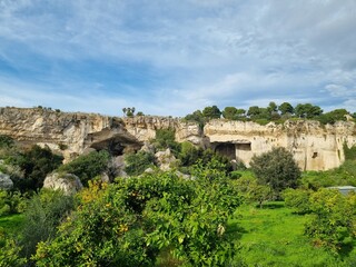 Fototapeta na wymiar Syracuse ancient cave