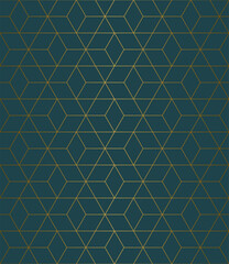 Seamless thin linear grid pattern. Abstract geometric rhombus background. Stylish fractal texture.