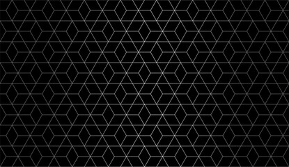 Seamless thin linear grid pattern. Abstract geometric rhombus background. Stylish fractal texture.