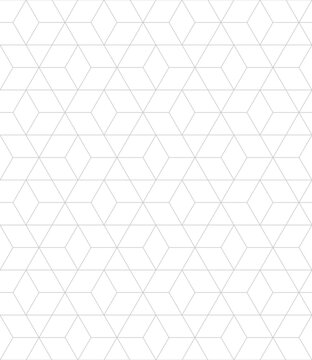 Fototapeta Seamless thin linear grid pattern. Abstract geometric rhombus background. Stylish fractal texture.