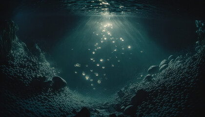 Fototapeta na wymiar sea underwater coral reef Generative AI, Generativ, KI