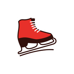 ice skate png icon with transparent background