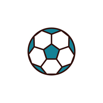 Soccer ball PNG image icon with transparent background