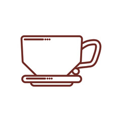 Coffee cup PNG image icon with transparent background