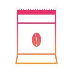Ground coffee bag icon PNG image with transparent background