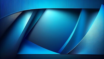 Abstract luxury gradient blue wave background, Generative AI