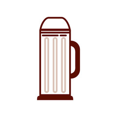 Coffee thermos PNG image icon with transparent background