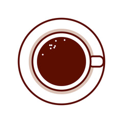 Coffee glass PNG image icon with transparent background