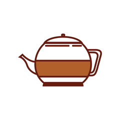 Coffee kettle PNG image icon with transparent background