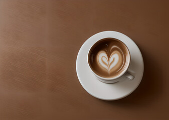 Сup of cappuccino. Generative AI