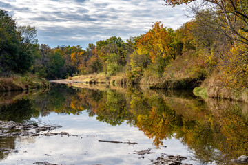 Autumn Reflection in Paluxy River