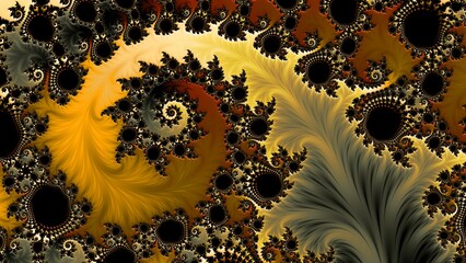Fractal complex color - Mandelbrot set detail, digital artwork for creative graphic design
