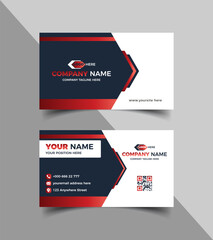 Corporate business card template or business card design 