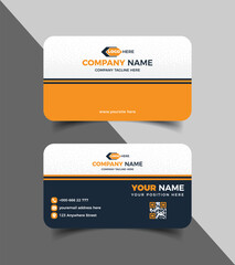 Corporate business card template or business card design 