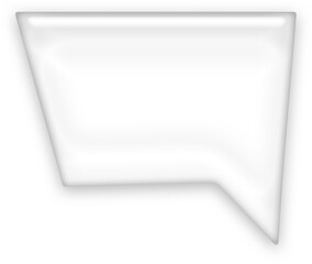 White Glow Speech Bubble