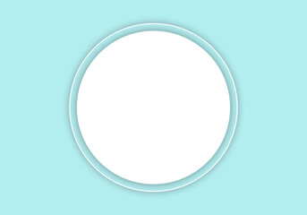 Fondo de círculo blanco superpuesto en un fondo azul claro. 