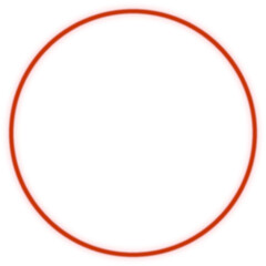red blured frame circle