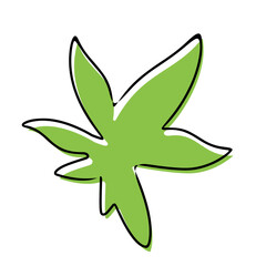 green leaf design element