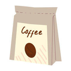 Ground coffee bag icon PNG image with transparent background