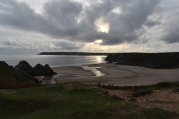 moody clouds over the sea