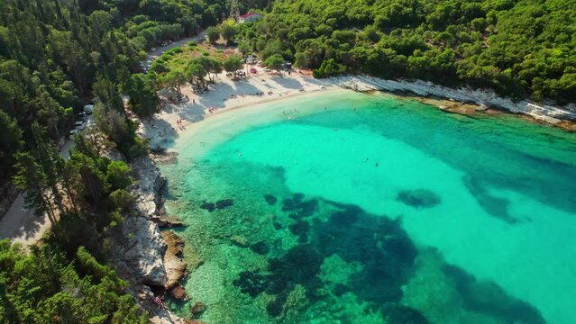 Emplisi bay near Fiskardo town, Kefalonia island, Ionian sea, Greece