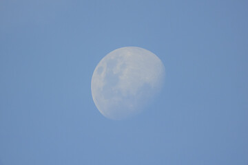 the beauty of the moon in the evening