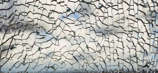 Useful texture overlay. A broken glass on. with many sharp shards. Useful texture overlay for background. 