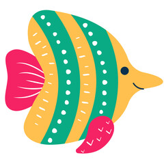 Marine fish, life in the ocean