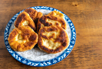 Fresh Fry Bread on a plate.