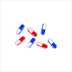 vector illustration of medicine pills