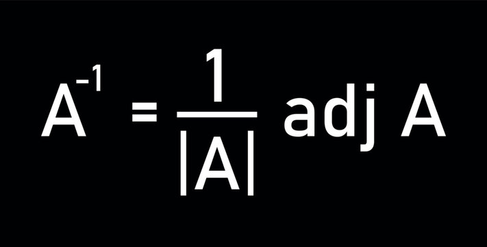 Inverse of a matrix in mathematics.
