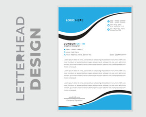 Modern business letterhead template, Professional creative letterhead template design for your business, Modern business letterhead template,  Modern business company letterhead template.