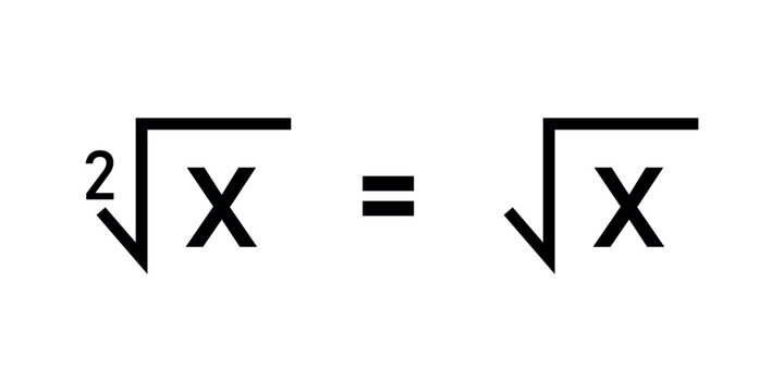 Square root or radical symbol in mathematics.