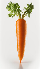 carrot isolated on a white background Generative AI