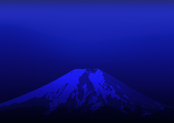 Fuji mountain abstract blue sky landscape natural background