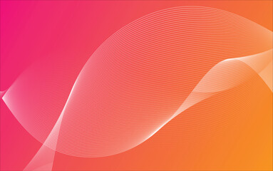 colorful wavy line abstract background, vector illustration