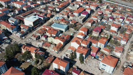 Antakya, Hatay, Turkey- February 7th, 2023: Earthquake destroyed firsth anatolian mosque Habibi Neccar. Turkey earthquake, kahramanmaras, gaziantep, adana, Hatay, adiyaman February 2023