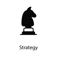 Strategy icon design stock illustration