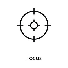 Focus icon design stock illustration