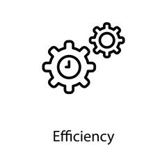 Efficiency icon design stock illustration