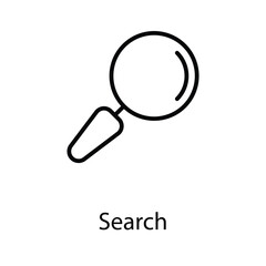 Search icon design stock illustration