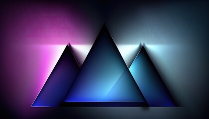Abstract wallpaper with gradient colors, triangles