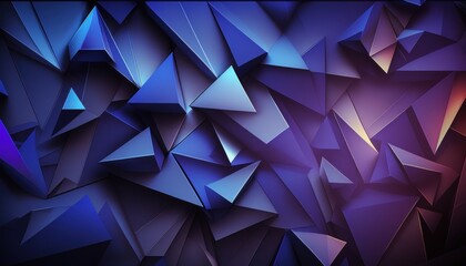 Abstract wallpaper with gradient colors, many triangles