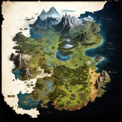 RPG Game World Map	
